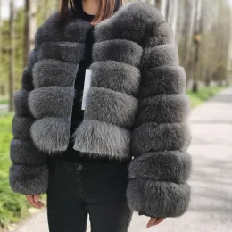 Мех Maomaokong 2024 Natural Real Fox Fur Pav