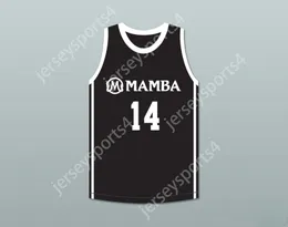 Custom Nay Name Jugend/Kinder Payton 14 Mamba Ballers Black Basketball Jersey Version 2 Top Stitched S-6xl