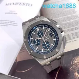 Orologio da polso di movimento AP Royal Oak Offshore Serie 26400io.OO.A004CA.02 Orologio cronografo meccanico automatico per uomini Diametro di licenza a scatola completa 44mm