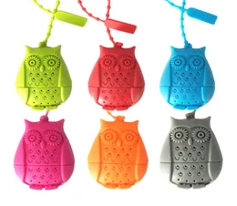 Matkvalitet Silikon Owl -formad te -infuser Creative Amimal Tea Siler Multi Color Repeat Tea Accessories JXW1564234489