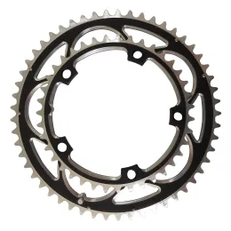 Delar Truyou Chainring 130 BCD 53T 52T 50T 48T 42T 39T 38T Ring Chainwheel Road Bicycle Folding Cykel CNC för dubbelkedjehjul