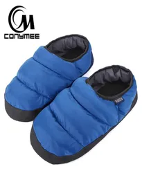 CONYMEE Winter Home Fur Slippers Men Downcotton Indoor Shoes Pantufa For Mens Warm Casual Sneakers Plush Slipper Erkek Terlik9975879