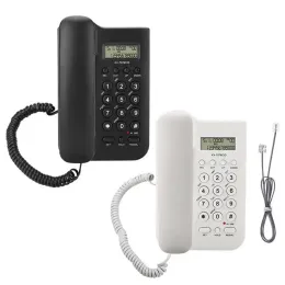 Tillbehör Kxt076 Hem Hotel Wired Desktop Wall Phone Office Fast telefon svart vit telefono fijo