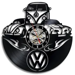 CHOCKS CAR логотип Vinyl Record Wall Clock Modern Desigin