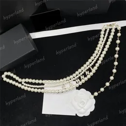 Ladies Pearl Chains Belts Designer Akcesoria w pasie luksusowe marka paska dla kobiet złoto linki perły wisiorki pasy łańcuchowe