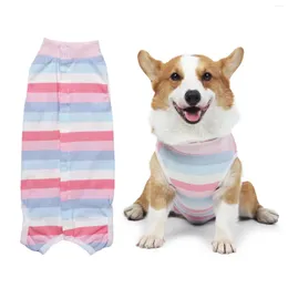 Vestuário para cães pequenos trajes pós -operatórios esterilização de fivela de fivela elástica roupas de estimação de cachorrinhos podem ser lavados e reutilizados