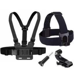 Accessories Chest Head Strap Belt For GoPro Hero 11 10 9 8 7 Action Camera Xiaomi Yi 4K Sjcam Sj4000 Insta360 Accessories With Jhook Mount