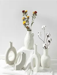 Nordic Ins Ceramic Vase Home Home Home Veginive Veginive Creative Flower Pot Pot Vases Home Decorations Home Hompts T2006172411157