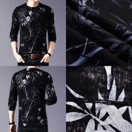 White Black Printed Sweater Erkek Kazak Round Neck Pullover Sueter Slim Fit Pull Homme Mens Chompas Hombre 201022