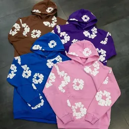 Men's Hoodies Sweatshirts Moletom Harajuku de algodo puro para homens e mulheres sumama com espuma tridimensional roupa rua casual Y2K outono inverno n 2024 H240425
