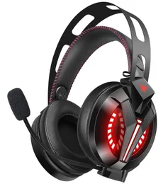 Onikuma M180 Pro Gaming Headset für PS4 Xbox 35mm Stereo USB -LED -Kopfhörer mit Omnidirectional Mic Volumensteuer für Computer 8184842