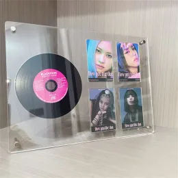 Ramar kpop fotokardhållare akryl foto ram idol bild ram cd album ram idol kort display stativ kpop hem dekoration