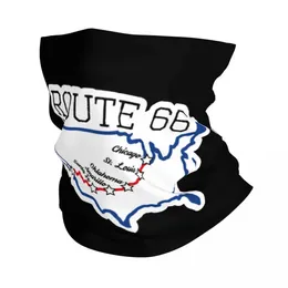 Модные маски для маски для шеи трасса трасса 66 Road Highway Cover Bandana Sece Cover Printed Balaclavas Маска шарф на открытом воздухе езда для мужчин для мужчин.