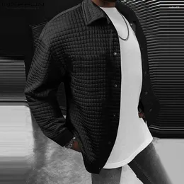 Giacche da uomo Casual Simple Style Tops Incerun Mens Fashion Pocket Pocket Poppetta per giacca da design autunno inverno a maniche lunghe S-5xl