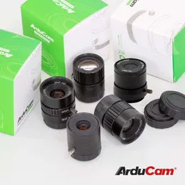 Arducam CS Lens Kit for Raspberry Pi HQ Camera - 5-Piece Set with 6mm to 25mm Focal Lengths, Telephoto & Wide-Angle Options, Type 1/2.3 Compatible