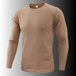 Мужская пружина с длинным рукавом тактическая камуфляж Осень Camisa Masculina Quick Dryshable Arthable Army Army Shirt S-3xl240416