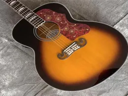 Custom Desert Honey Sunburst 200 Электрическая акустическая гитара Твердое всплеск 41 дюйма9612909