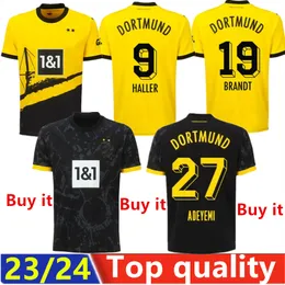 2023 2024 Reus Reyna Sancho 50th Soccer Jerseys 23 24 Cup Version Dortmund Kamara Hummels Adeyemi Brandt Shirt Hazard 2063