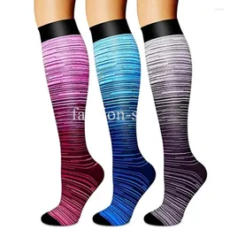 Men's Socks Est Compression Women And Men Stockings Nursing Hiking Travel Flight Running Fitness