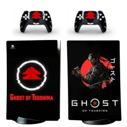 Klistermärken Ghost of Tsushima PS5 Digital Edition Skin Sticker Decal för PlayStation 5 Console and 2 Controllers PS5 Skin Sticker Vinyl