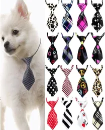 25 50 100 pcslot mix colors全体の犬の弓ペットのグルーミング用品調整可能な子犬犬猫蝶ネクタイペット犬21920742