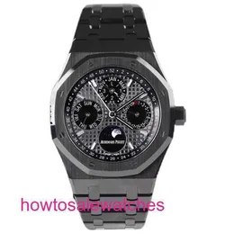 Роскошные запястья AP Watch Series 26579ce Черная керамическая автоматическая техника Мужчина 41 мм черные керамические часы