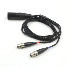 Accessories New 16 Core HIFI 4pin XLR Balanced Cable Compatible with Audeze LCD2, LCD3, LCD4, LCDX, LCDXC Headphone and for Astell&Kern