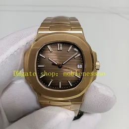 Autentisk bild Super Watch 40mm Sapphire Glass 18K Rose Gold Brown Dial Everose Armband 3K Factory Cal.324 Movement Automatic 3KF Mechanical Sport Watches