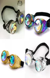 نظارات الموضة kaleidoscope Steam Punk Man and Women Grownling Color Goggles Creative Street Pat Trend Party Cosplay Eyewear 25WG 1779644
