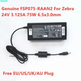 Chargers autentico fsp075raan2 24v 3.125a 75W P1076001006 SAW52312524 Adattatore AC per zebra GX420T GX430T Caricatore di alimentazione della stampante