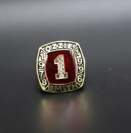 Hall of Fame Baseball 1978 1996 1 Ozzie Smith Smith Ship Ring com caixa de exibição de madeira Menir Men Fan Presente 20202463688