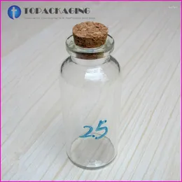 Garrafas de armazenamento 300pcs 25 ml garrafa de vidro com tampa de cortiça Teste de frascos de teste de perfume vazio embalando soro de recipiente de óleo pequeno essência