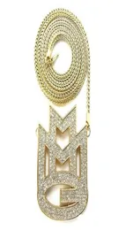 Cara New Iced Out Maybach Music Group Mmg Pendant 36 Franco Chain Maxi Neckace Hip Hop Necklace Emen039s Chochers Necklace JE9859497