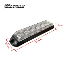 램프 Coxswain 듀얼 컬러 차량 LED 응급 그릴 스트로브 라이트 12*3W LED 플래시 경고 경고 경고 경보 표면 마운트 라이트 (VS968D)