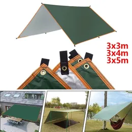 Ultralight Canvas Garden Canopy Waterproof Sunshade Camping Hammock Sun Shelter for Beach and Outdoor3x5m 4x 3x 240422