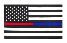 whole 3x5Fts American Thin Red And Blue Dual Line Flag for Police Officers Firefighters Responders3529638