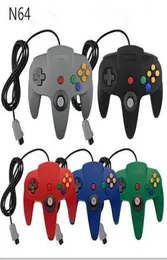 Gamepad USB Long Handle Game Controller Pad Joystick para PC Nintendo 64 N64 Sistema com Box 5 Colors in Stock DHL 8674387