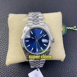 Vs Factory 126334 Watch Mechanical Cal.3235 Rörelsediameter 41mm 904L Rostfritt stål Blue Dial Sapphire Crystal Glass Waterproof