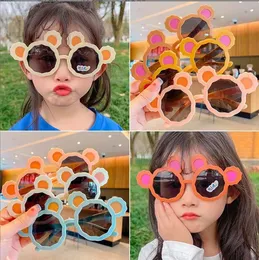 Круглые милые детские солнцезащитные очки UV400 для мальчиков девочки для девочек