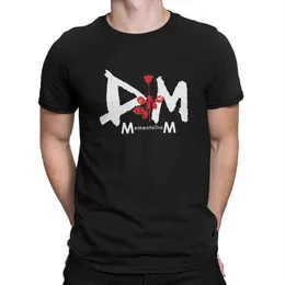 Męskie T-shirty zespołu muzyczne Depeche Cool Mode Dm T Shirt Fashion Men Tees Letni odzież poliestrowa Tshirt T240425