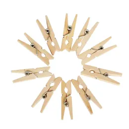 Großhandel natürliche Holzklammern Foto Klemme Wäscheklammer DIY Hochzeitsfeier Craft Decoration Clip Pegs 25/35/45/60/72mm LL