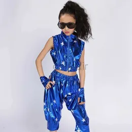 Стадия Wear Modern Hip Hop Jazz Dance Comse for Kids Performance Tance Wear Соревнования по сценической одежде D240425