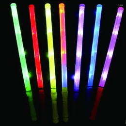 파티 장식 글로우 5PC/로트 콘서트 48cm LED 플라스틱 스틱 플래싱 스틱 도매 용품을위한 네온