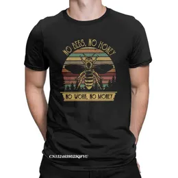 Мужские футболки нет BS No Honey No Work No Money Men Men Tshirt Bkping Fashion Ts Harajuku Футболки чистый хлопок плюс одежда T240425