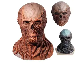 Horror Mask Stranger Things 4 Villain Vecna Mask cosplay Máscaras de látex demônios assustadoras para homens Halloween Party adereços T22071218354