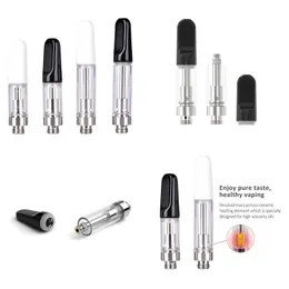 0,5 ml 1,0 ml metallpatron Neutral skumlåda Förpackning 510 Tråd Atomizer Tom 10,5 mm tjocka oljehål vagnar Vit svart tillåt anpassning av tillverkarens leverans