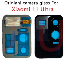 Ramy Nowy tył tylny ekran ekranowy LCD Digitizer dla Xiaomi Mi 11 Ultra z Camera Glass Lens Wymiana Mi11 Ultra Original