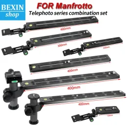 الملحقات Manfrotto جديد تليفوتوغرافي Quick relection لوحة انزلاق كاميرا Mount Zoom حامل العدسة لمحول سكة حديد Manfrotto Tripod Slide