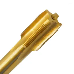 1/2" Thread Tap 2pcs Cutting Drill Bit Equipment Flute High Speed Steel Right Hand Screw Taper Titanium Durable