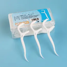 50/100st Dental Floss Fosser Picks Toothpicks Teeth Stick Tooth Cleaning Interdental Brush Dental Floss Pick Oral Hygiene Care